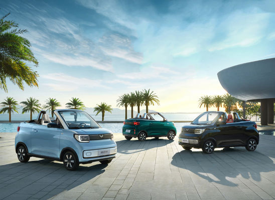 Μίνι EV Wuling αυτοκίνητα 280KM Hongguang με 2 πόρτες 2 καθίσματα
